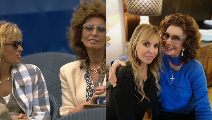 Alessandra Mussolini e Sophia Loren