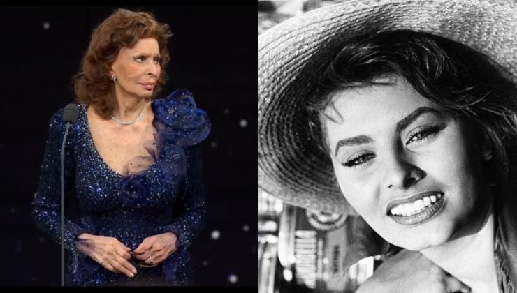 Sofia Loren ieri e oggi