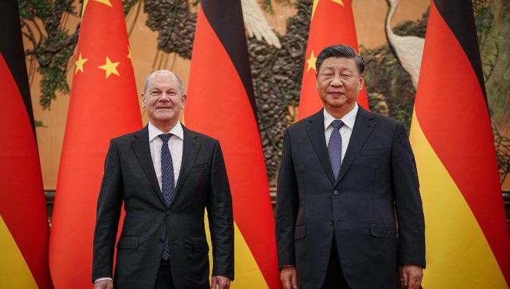 Xi JInping e Olaf Scholz