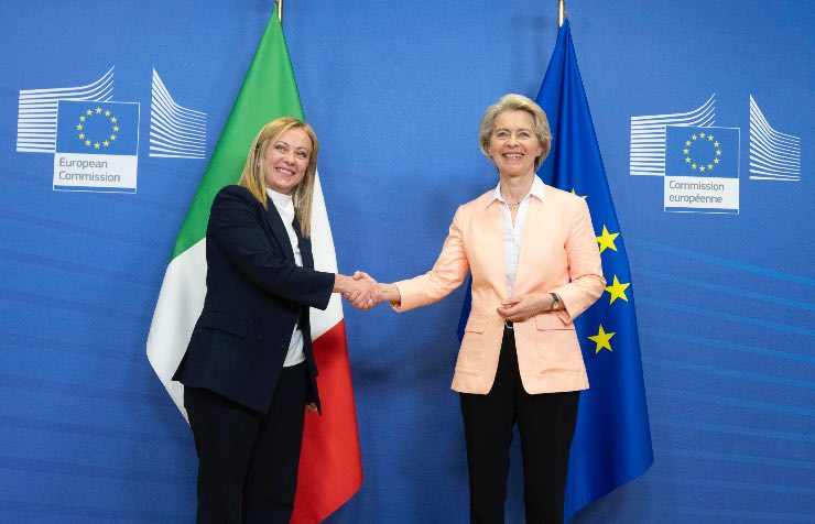 Giorgia Meloni e Ursula von der Leyen