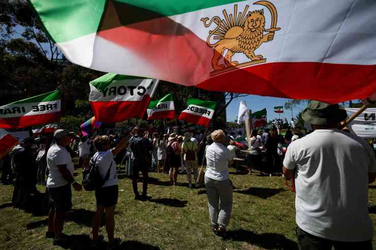 Protestanti a Sidney a sostegno degli iraniani