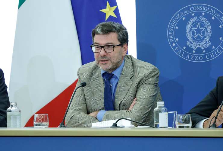 ministro dell'Economia e Finanze Giancarlo Giorgetti