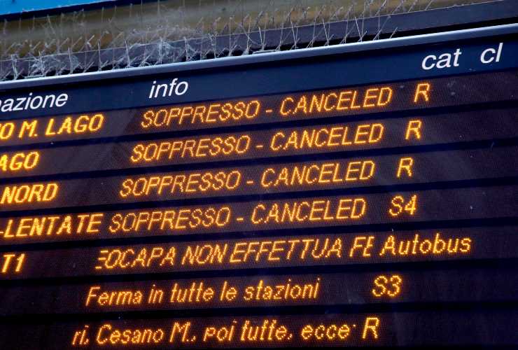 Sciopero dei dipendenti Trenord