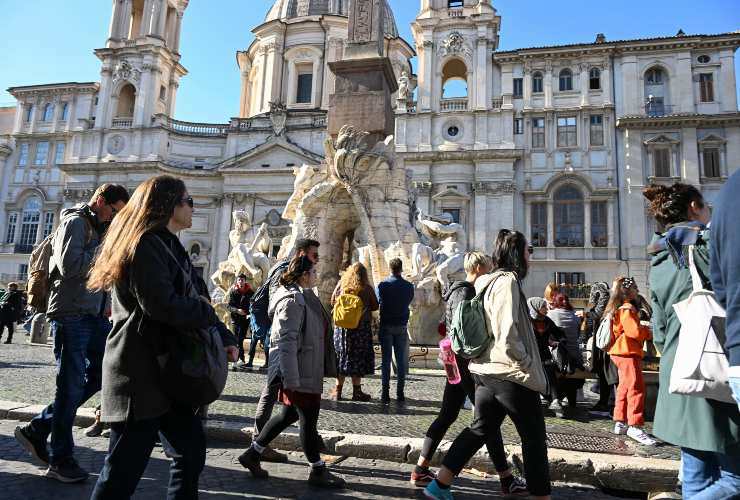 Turisti a Piazza Navona