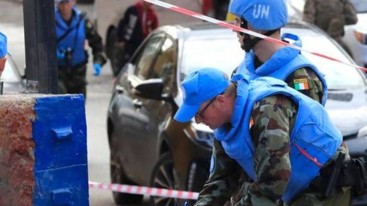 Caschi blu Onu sul luogo dell'attacco in Libano 