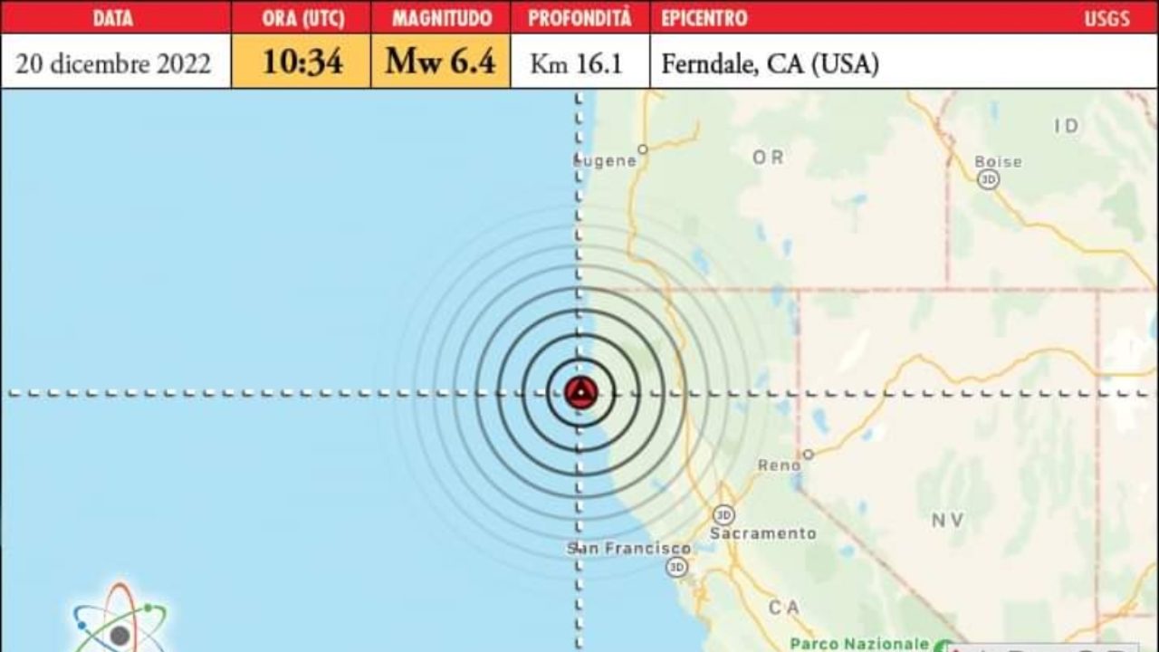 Terremoto Nord California