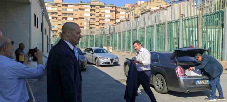 Salvini all'aula bunker dell'Ucciardone