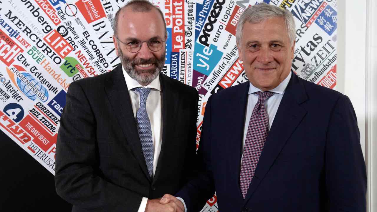 Manfred Weber e Antonio Tajani