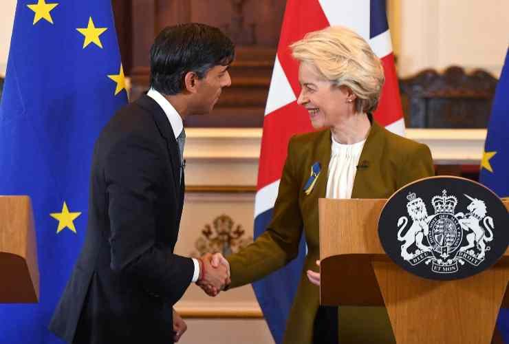 Brexit: incontro Rishi Sunak e Ursula von der Leyen 