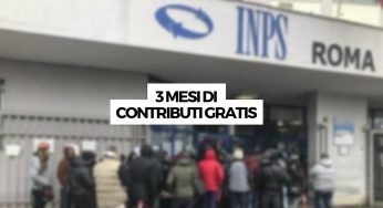 L’INPS verserà 3 mesi di contributi gratis a questi futuri pensionati: chi è in lista