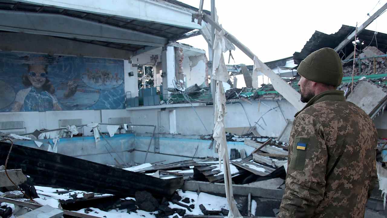 Edificio distrutto in Ucraina