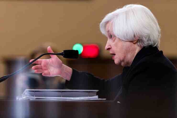 Il segretario del Dipartimento del Tesoro americano, Janet Yellen