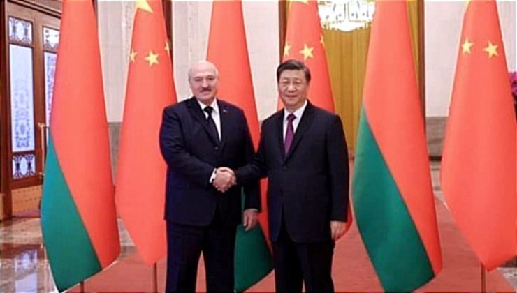 Xi Jinping e Lukashenko 