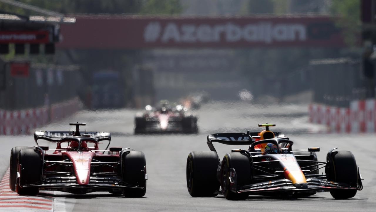 Baku, Sergio Perez e Charles Leclerc
