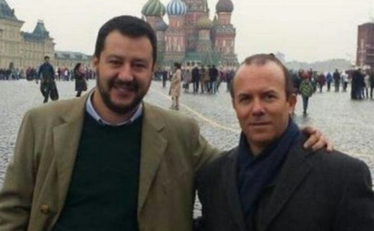 Matteo Salvini e Gianluca Savoini