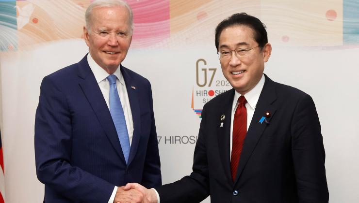 Joe Biden e Kishida a Hiroshima 