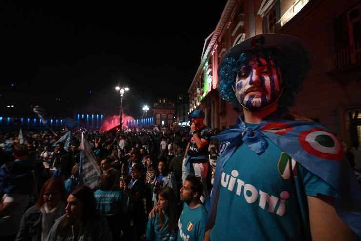 La festa scudetto del Napoli