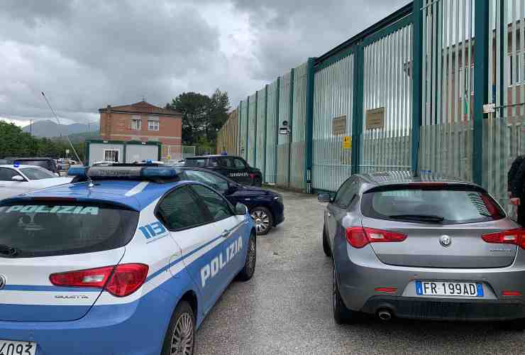 L'esterno del carcere di Avellino