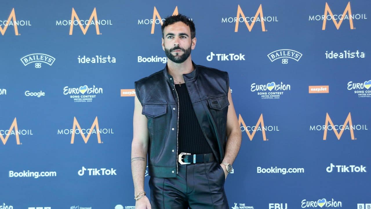 Marco Mengoni al photocall dell'Eurovision 2023