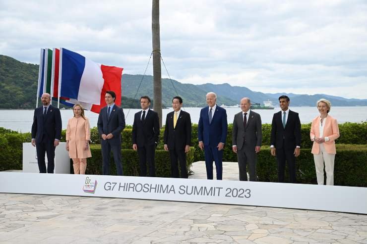 Membri del G7 a Hiroshima