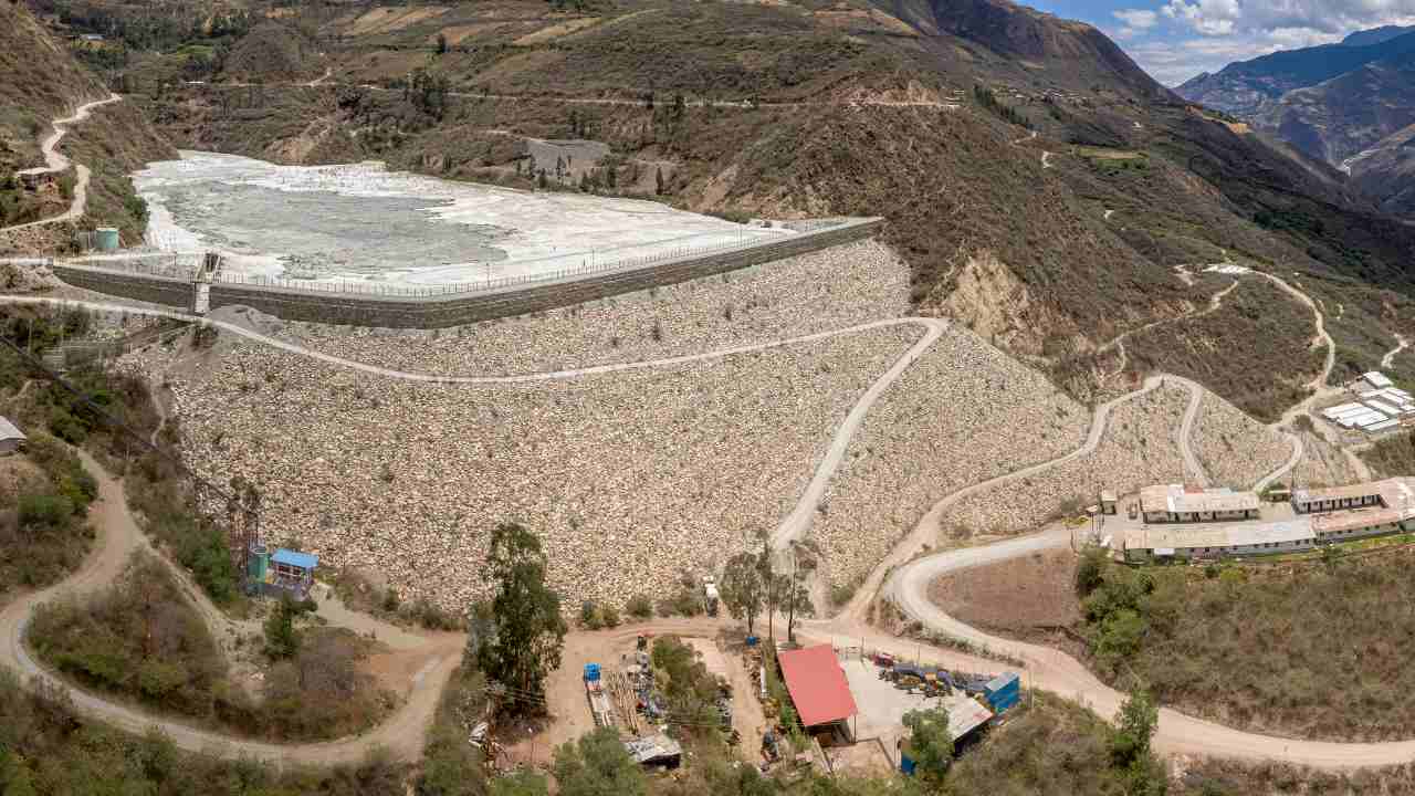 Zone di miniera in Perù