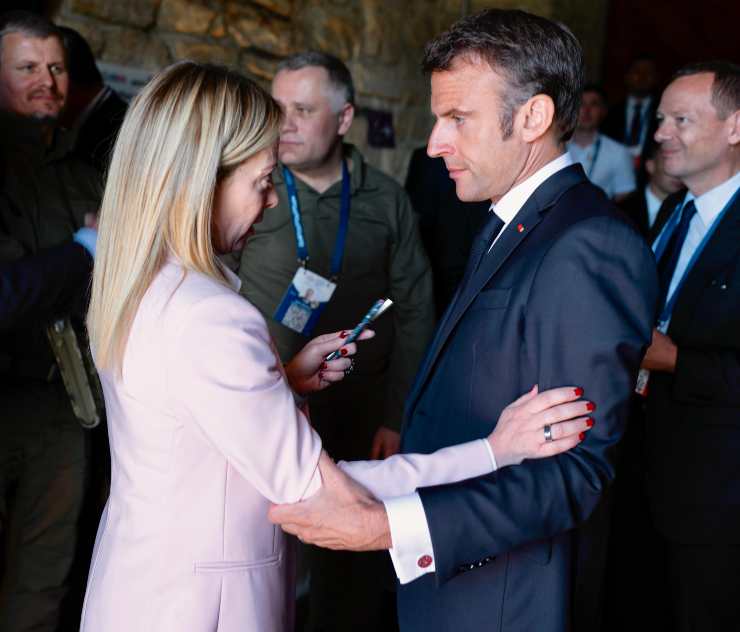 Macron e Meloni si incontrano