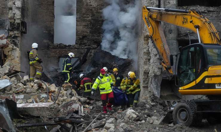 Soccorritori in azione