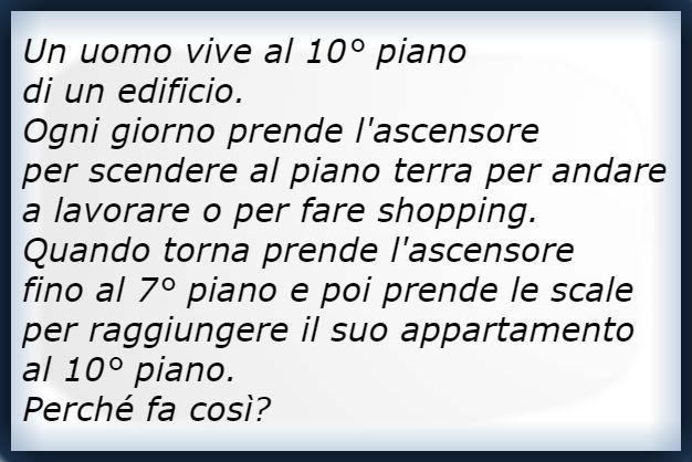 Indovinello Dell Uomo Nell Ascensore Risolvi L Enigma Nanopress